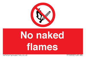 No naked flames